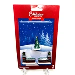 3PC Cobblestone Corners Winter Village Miniature Christmas Pillars Hedge. Fixed Price $10.25.