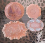 4 Vintage Mixed Glass Silver Dinner Plates Christmas Crown Royal Free Shipping. Fixed Price $29.99.