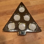 Studio Nova Golden Holiday Tealight Tree VP200/610. Fixed Price $10.00.