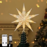 Lewondr Christmas Topper Star, 13INCH 10-POINT Light Up Xmas. Fixed Price $21.95.