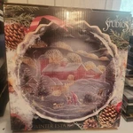 Vintage Christmas Crystal Clear Studios Joy 14" Platter. Fixed Price $20.00.