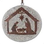 Holy Family Nativity Rock Ornament, Wise Christian Holiday Tree Decoratio.... Fixed Price $9.10.