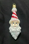 Old World Christmas Peppermint Twist Santa Glass Ornament. Fixed Price $16.33.