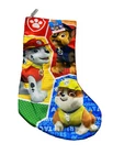 Paw Patrol Color Block Printed Christmas Silk Holiday Stocking NEW-18 -seasonal. Fixed Price $39.85.