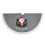 Dyno 48" Embroidered Fleece Happy Santa Christmas Tree Skirt White Trim. Fixed Price $62.99.