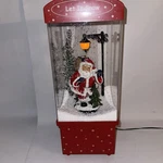 Globe Santa Musical Box Lighted Let It Snowing Christmas Decoration 14. Fixed Price $35.99.