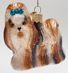 Old World Christmas Ornament Owc 12172 Blown Glass Dog Shih Tzu 3" Nice!. Fixed Price $5.00.