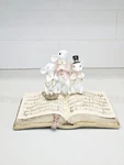 Regency International 9 Resin Singing Mice Music Book Christmas Decor. Fixed Price $24.99.