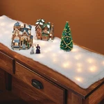 Led Lighted Snow Christmas Table Runner Blanket Mantle Holiday Decor W/ 8 Modes. Fixed Price $39.98.