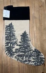 Pottery Barn Connell Alpine Tree Embroidered Christmas Stocking. Fixed Price $59.00.