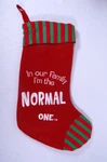 Kurt Adler "in Our Family....." Christmas Stocking Normal One New!!. Fixed Price $19.88.