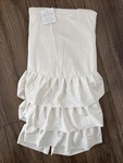 Wondershop Target Christmas Tree Skirt Cream Off White Velour Velvet Ruffles Nwt. Fixed Price $22.00.