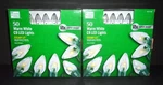 Home Accents Holiday 50 Warm White C9 Led Lights Steady Lit Superbright, 2 Boxes. Fixed Price $54.95.