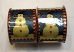 Pk Santa's World Kurt Adler Wired Edge Snowman Holiday Ribbon 2.5" X 10 Yard. Fixed Price $10.00.