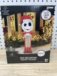 Gemmy Christmas Inflatable Jack Skellington With Wish List, 5.5 Ft Tall. Fixed Price $40.00.