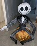 Gemmy Jack Skellington Pumpkin Greeter Plush 21" Nightmare Before Christmas. Fixed Price $24.99.