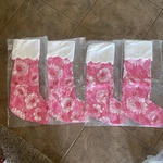 Nip Lilly Pulitzer Set Of 4 Christmas Stockings Sun Shell Pink Feeling Poppy. Fixed Price $99.99.