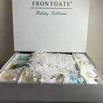 Frontgate Holiday Collection Box Set Of 60 Glass Christmas Ornaments Blue White. Fixed Price $396.00.