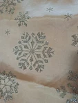 Holiday Time 48" Snowflake Gold Glitter Christmas Tree Skirt New. Fixed Price $5.69.