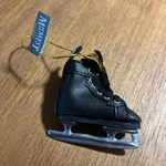 Vintage Black Figure Hockey Skate Midwest Cannon Falls Christmas Ornament. Fixed Price $19.99.