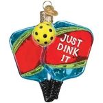 Old World Christmas Blown Glass Ornament For Tree, Pickleball Paddles. Fixed Price $16.58.
