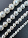 Cultured Pearl Necklace W. Real 925 Silver Clasp For Women 4-10MM All Length. Fixed Price $60.80.