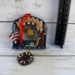 Department Christmas Ornament Patriotic American Flag Firefighter Resin Fd. Fixed Price $24.60.