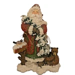 Vtg Gerson Christmas Santa Claus Bear Fish Net Welcome Bird Figurine 10.5". Fixed Price $24.95.