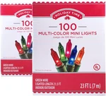 100 Multi-color Mini Lights Green Wire (2 Pack). Fixed Price $162.03.