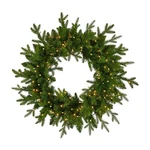 Seasonal Llc Prelit Dandan Pine Wreath 24 Inch 150 Warm Led Lights 375 Branches. Fixed Price $60.95.