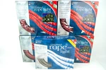 4X Red 1X Clear Holiday Time Crystallized Rope Indoor Outdoor Light Set 18 Feet. Fixed Price $114.99.