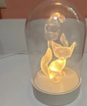 Ikea Strala Led Night Light Featuring Frosted Glass Fox. Fixed Price $24.00.
