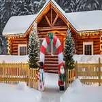 Impact Canopy Inflatable Outdoor Christmas Decoration Santa Snowman Arch 8 Feet. Fixed Price $81.23.