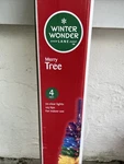 4 Ft Merry Rainbow Pre-lit Artificial Christmas Tree With Clear Lights Gay Pride. Fixed Price $40.00.