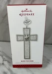 Hallmark 2013 Bless This Home Glass Metal Cross Christmas Ornament. Fixed Price $6.61.