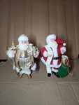 Santa Claus Naughty Nice List Figure Christmas Merry Brite 10.5 Pair. Fixed Price $44.95.