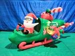 9' Gemmy Animated Santa Helicopter W/ Hanging Elf Yard Decoration 118337. Fixed Price $89.95.