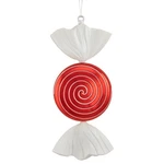 Northlight 18" Red Candy Iridescent Glitter Shatterproof Christmas Ornament. Fixed Price $44.09.