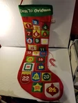 Advent Calendar Countdown Til Christmas By Dan Dee Large Felt Stocking. Fixed Price $15.00.