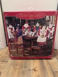 Costco Christmas Holiday Chair Covers Set Of 6 3D Aplique Plush Rare Home Decor. Fixed Price $50.00.