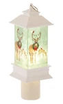 Ganz Christmas Winter Deer Shimmer Lantern Led Night Light. Fixed Price $29.99.
