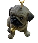 Gisela Graham London Pug Puppy Sitting Resin Holiday Christmas Ornament Nwt. Fixed Price $11.99.