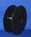 Empty Large Black Plastic Spool For Wire Rope Cable Crafts Christmas Lights. Fixed Price $5.00.