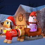 8 Ft Outdoor Inflatable Snowman With Rotating Led Lights Yard Holiday Decor. Fixed Price $89.63.