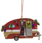 Cape Shore Camper With Dog And Christmas Lights Everyday Ornament, .... Fixed Price $23.94.