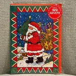 Vtg Caltime England Mini Christmas Advent Calendar Card Santa With Toys & Tree. Fixed Price $10.00.