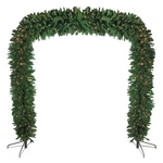 Northlight 9' X 8' Green Pine Artificial Christmas Archway Decor - Clear Lights. Fixed Price $522.49.
