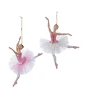 Set Of 2 Pink Ballerina Ornaments C8887 W. Fixed Price $29.99.