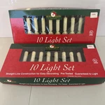 Kurt Adler 10 Light Set, Straight Line Const, Lot Of 2 New. Fixed Price $34.95.