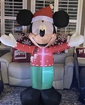 Christmas Disney Ft Mickey Mouse Airblown Inflatable Holiday #1026213. Fixed Price $29.95.